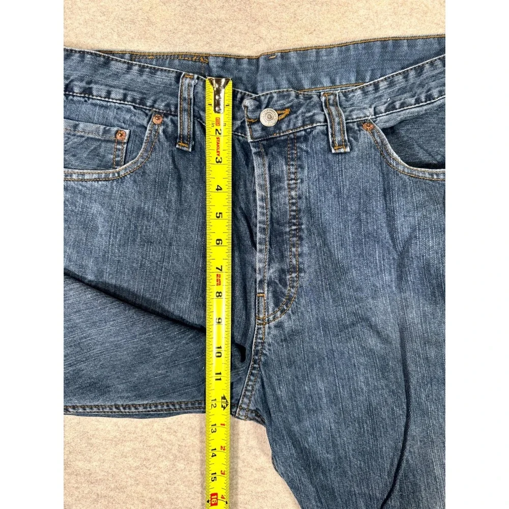 Levis 501 Straight Leg Jeans Men 36x34 Blue Denim Mid Rise Button Fly Streetwear